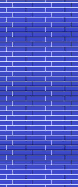 Blue Brickslips Acrylic Shower Wall Panel 2440mm x 1220mm (3mm Thick) - CladdTech