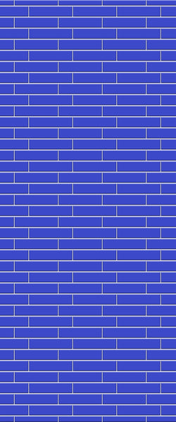 Blue Brickslips Acrylic Shower Wall Panel 2440mm x 1220mm (3mm Thick) - CladdTech