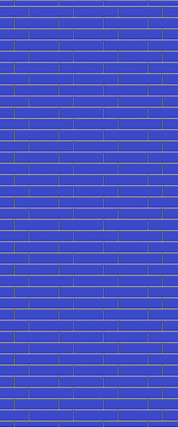 Blue Brickslips Acrylic Shower Wall Panel 2440mm x 1220mm (3mm Thick) - CladdTech