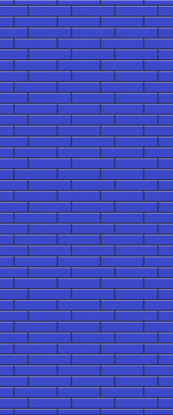 Blue Brickslips Acrylic Shower Wall Panel 2440mm x 1220mm (3mm Thick) - CladdTech