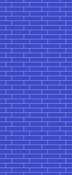 Blue Brickslips Acrylic Shower Wall Panel 2440mm x 1220mm (3mm Thick) - CladdTech
