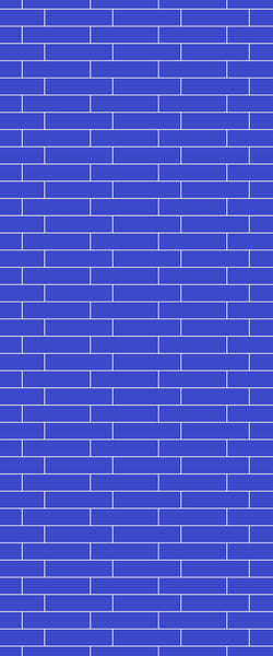 Blue Brickslips Acrylic Shower Wall Panel 2440mm x 1220mm (3mm Thick) - CladdTech