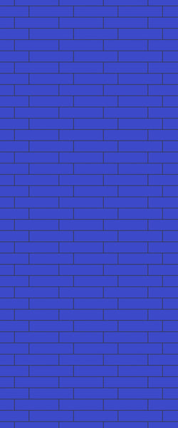 Blue Brickslips Acrylic Shower Wall Panel 2440mm x 1220mm (3mm Thick) - CladdTech