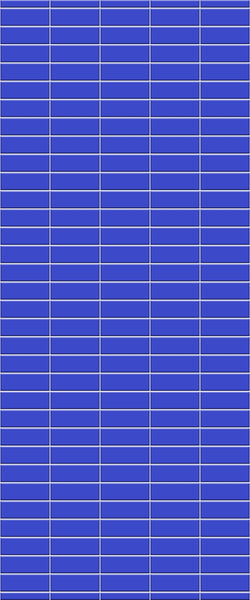 Blue Horizontal Block Acrylic Shower Wall Panel 2440mm x 1220mm (3mm Thick) - CladdTech