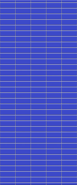 Blue Horizontal Block Acrylic Shower Wall Panel 2440mm x 1220mm (3mm Thick) - CladdTech
