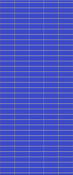 Blue Horizontal Block Acrylic Shower Wall Panel 2440mm x 1220mm (3mm Thick) - CladdTech