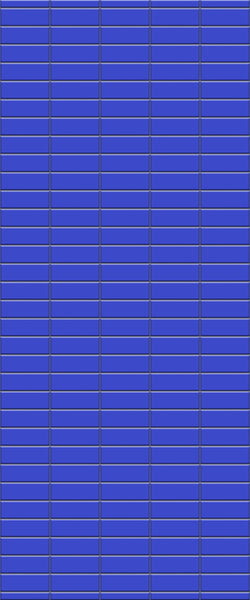 Blue Horizontal Block Acrylic Shower Wall Panel 2440mm x 1220mm (3mm Thick) - CladdTech