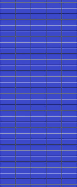 Blue Horizontal Block Acrylic Shower Wall Panel 2440mm x 1220mm (3mm Thick) - CladdTech