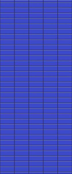 Blue Horizontal Block Acrylic Shower Wall Panel 2440mm x 1220mm (3mm Thick) - CladdTech