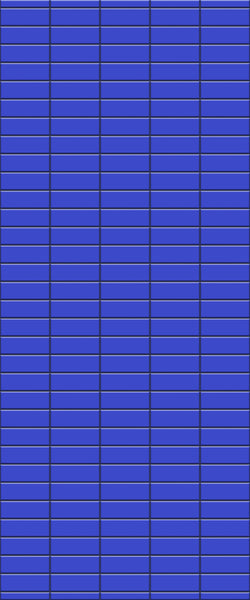 Blue Horizontal Block Acrylic Shower Wall Panel 2440mm x 1220mm (3mm Thick) - CladdTech