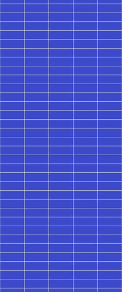 Blue Horizontal Block Acrylic Shower Wall Panel 2440mm x 1220mm (3mm Thick) - CladdTech