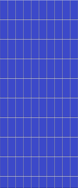 Blue Vertical Block Acrylic Shower Wall Panel 2440mm x 1220mm (3mm Thick) - CladdTech