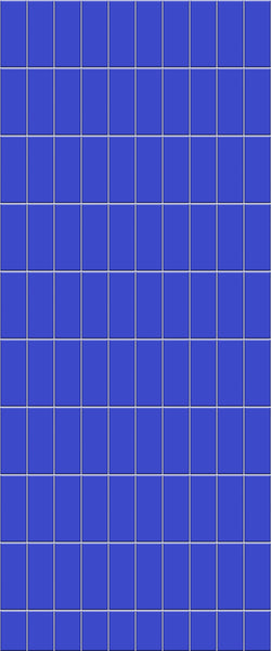 Blue Vertical Block Acrylic Shower Wall Panel 2440mm x 1220mm (3mm Thick) - CladdTech