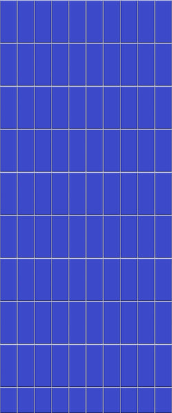 Blue Vertical Block Acrylic Shower Wall Panel 2440mm x 1220mm (3mm Thick) - CladdTech