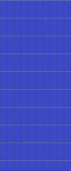 Blue Vertical Block Acrylic Shower Wall Panel 2440mm x 1220mm (3mm Thick) - CladdTech