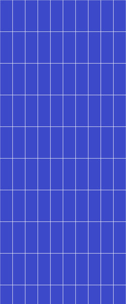 Blue Vertical Block Acrylic Shower Wall Panel 2440mm x 1220mm (3mm Thick) - CladdTech