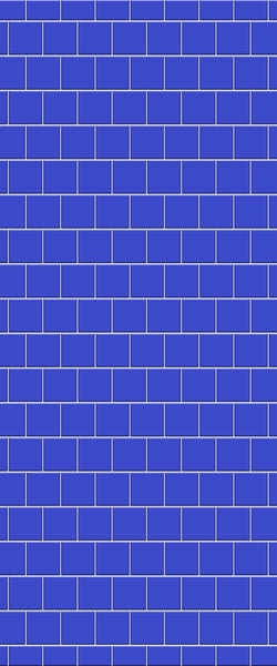 Blue Large Squares Acrylic Shower Wall Panel 2440mm x 1220mm (3mm Thick) - CladdTech