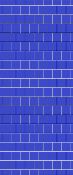 Blue Large Squares Acrylic Shower Wall Panel 2440mm x 1220mm (3mm Thick) - CladdTech