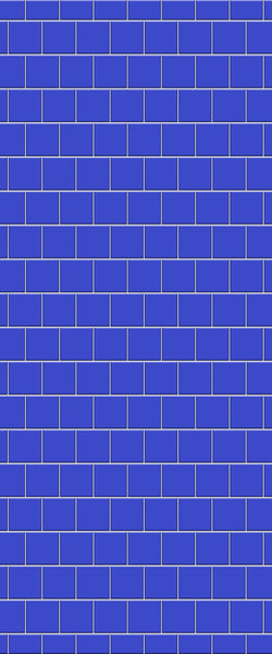 Blue Large Squares Acrylic Shower Wall Panel 2440mm x 1220mm (3mm Thick) - CladdTech