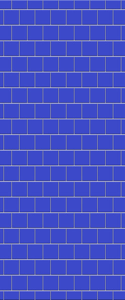 Blue Large Squares Acrylic Shower Wall Panel 2440mm x 1220mm (3mm Thick) - CladdTech