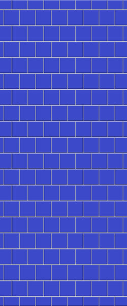 Blue Large Squares Acrylic Shower Wall Panel 2440mm x 1220mm (3mm Thick) - CladdTech