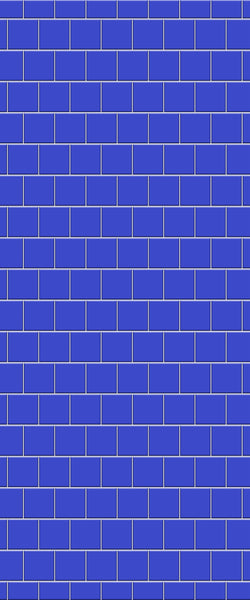 Blue Large Squares Acrylic Shower Wall Panel 2440mm x 1220mm (3mm Thick) - CladdTech