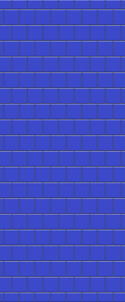 Blue Large Squares Acrylic Shower Wall Panel 2440mm x 1220mm (3mm Thick) - CladdTech