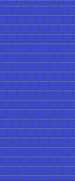 Blue Large Squares Acrylic Shower Wall Panel 2440mm x 1220mm (3mm Thick) - CladdTech