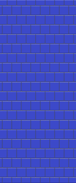 Blue Large Squares Acrylic Shower Wall Panel 2440mm x 1220mm (3mm Thick) - CladdTech