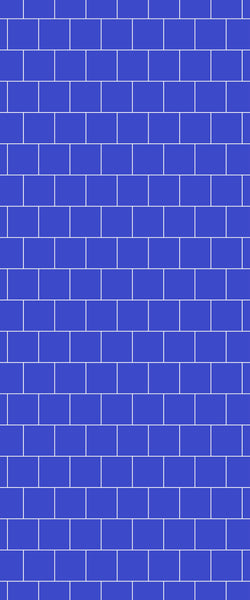 Blue Large Squares Acrylic Shower Wall Panel 2440mm x 1220mm (3mm Thick) - CladdTech