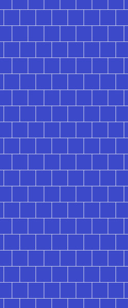 Blue Large Squares Acrylic Shower Wall Panel 2440mm x 1220mm (3mm Thick) - CladdTech