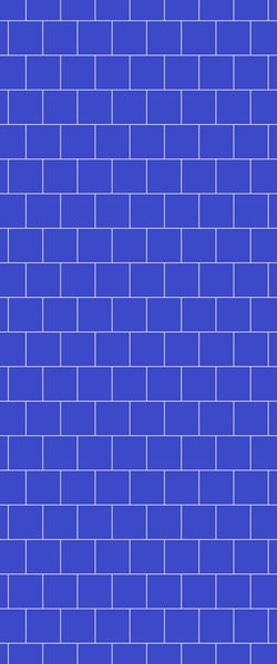Blue Large Squares Acrylic Shower Wall Panel 2440mm x 1220mm (3mm Thick) - CladdTech