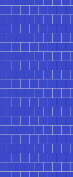 Blue Large Squares Acrylic Shower Wall Panel 2440mm x 1220mm (3mm Thick) - CladdTech