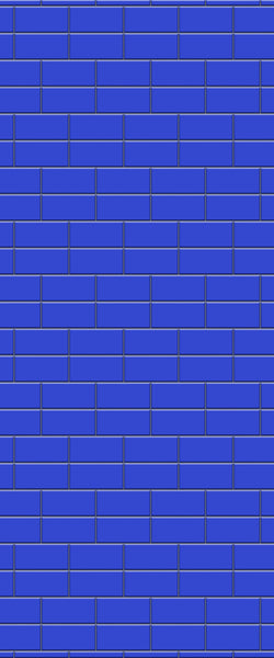 Blue Brickbond Acrylic Shower Wall Panel 2440mm x 1220mm (3mm Thick) - CladdTech