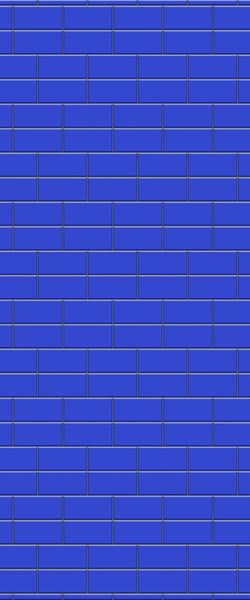 Blue Brickbond Acrylic Shower Wall Panel 2440mm x 1220mm (3mm Thick) - CladdTech