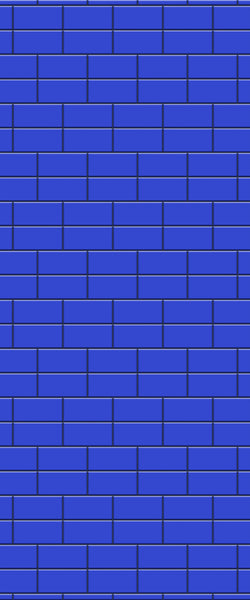 Blue Brickbond Acrylic Shower Wall Panel 2440mm x 1220mm (3mm Thick) - CladdTech