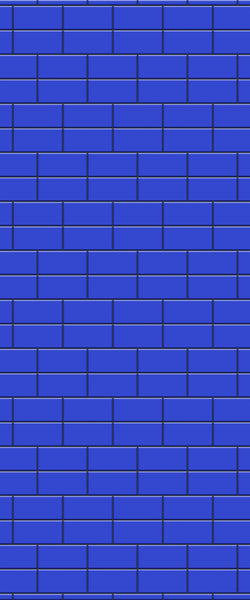 Blue Brickbond Acrylic Shower Wall Panel 2440mm x 1220mm (3mm Thick) - CladdTech