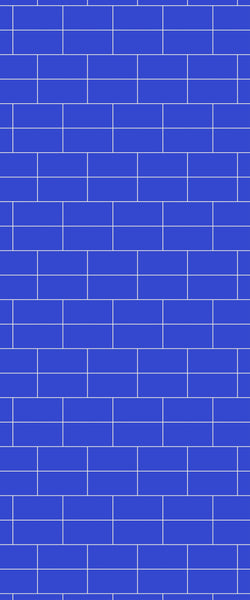 Blue Brickbond Acrylic Shower Wall Panel 2440mm x 1220mm (3mm Thick) - CladdTech