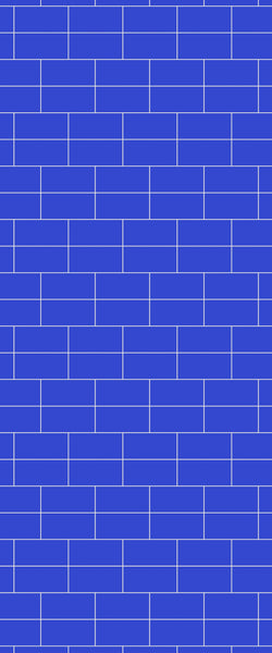 Blue Brickbond Acrylic Shower Wall Panel 2440mm x 1220mm (3mm Thick) - CladdTech