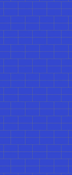 Blue Brickbond Acrylic Shower Wall Panel 2440mm x 1220mm (3mm Thick) - CladdTech