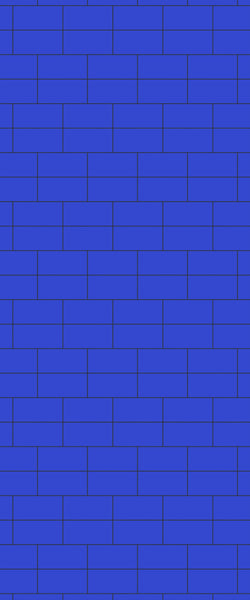 Blue Brickbond Acrylic Shower Wall Panel 2440mm x 1220mm (3mm Thick) - CladdTech