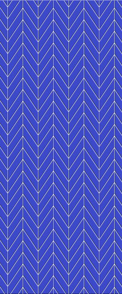 Blue Chevron Acrylic Shower Wall Panel 2440mm x 1220mm (3mm Thick) - CladdTech