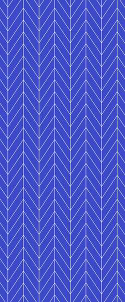 Blue Chevron Acrylic Shower Wall Panel 2440mm x 1220mm (3mm Thick) - CladdTech