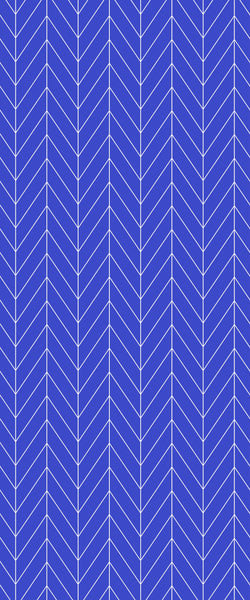 Blue Chevron Acrylic Shower Wall Panel 2440mm x 1220mm (3mm Thick) - CladdTech