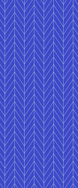 Blue Chevron Acrylic Shower Wall Panel 2440mm x 1220mm (3mm Thick) - CladdTech