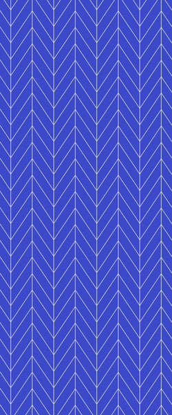 Blue Chevron Acrylic Shower Wall Panel 2440mm x 1220mm (3mm Thick) - CladdTech