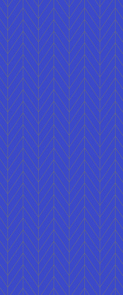 Blue Chevron Acrylic Shower Wall Panel 2440mm x 1220mm (3mm Thick) - CladdTech