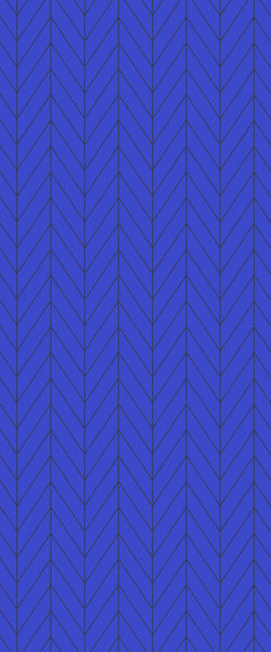 Blue Chevron Acrylic Shower Wall Panel 2440mm x 1220mm (3mm Thick) - CladdTech