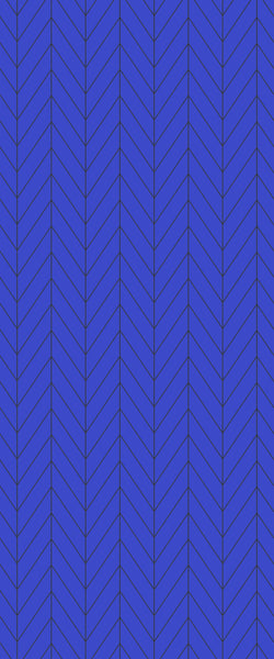 Blue Chevron Acrylic Shower Wall Panel 2440mm x 1220mm (3mm Thick) - CladdTech