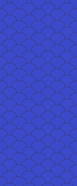 Blue Fishscales Acrylic Shower Wall Panel 2440mm x 1220mm (3mm Thick) - CladdTech